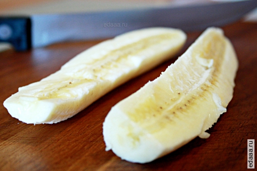 Квадратный банановый пудинг