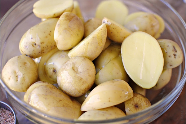 Картошка с приправой кейджин