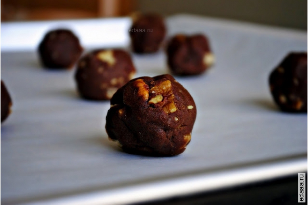 Шоколадно-ореховое печенье