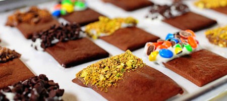 Шоколадное печенье с начинкой