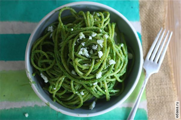 Зеленые спагетти